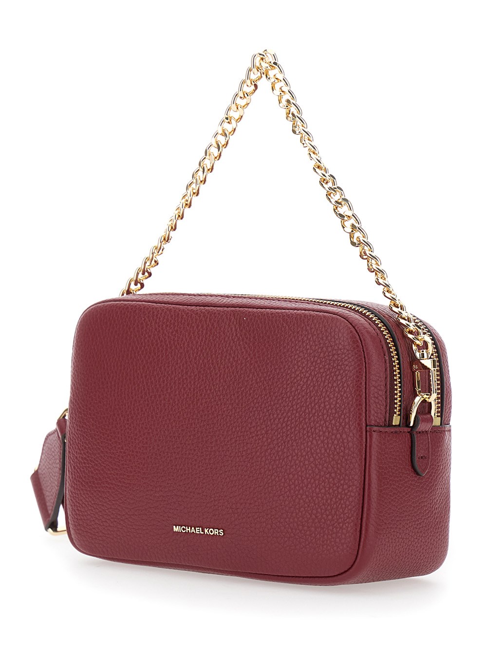 Michael michael kors 'bryant' bordeaux crossbody bag with
