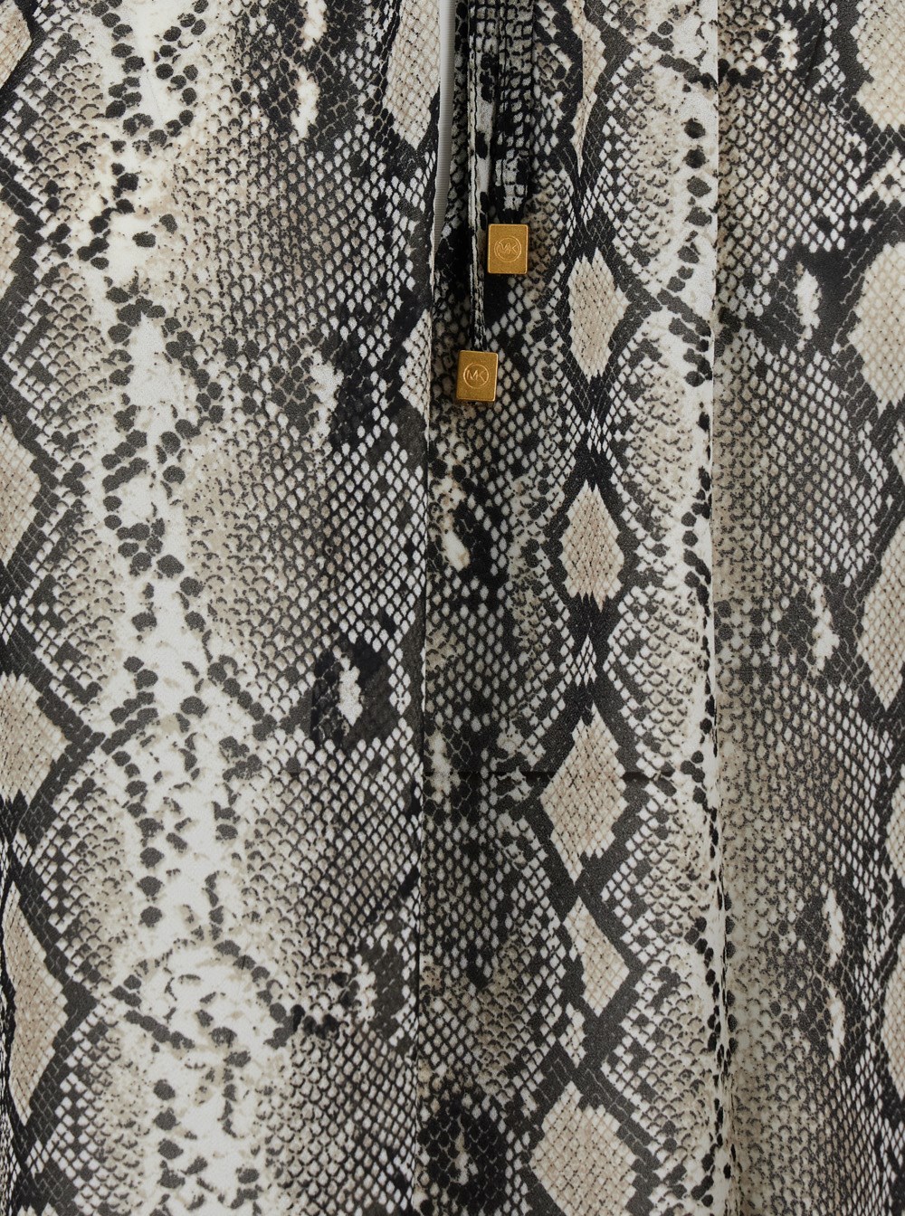 Michael michael kors Grey top with v neck and all-over