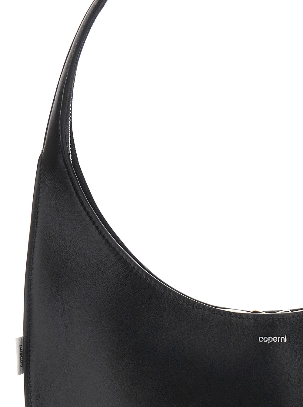 Coperni 'swipe medium' black shoulder bag with logo on front