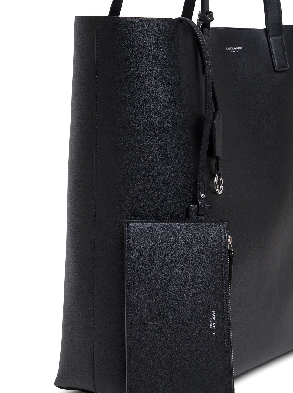 Saint laurent Shopping bold handbag in black leather available on