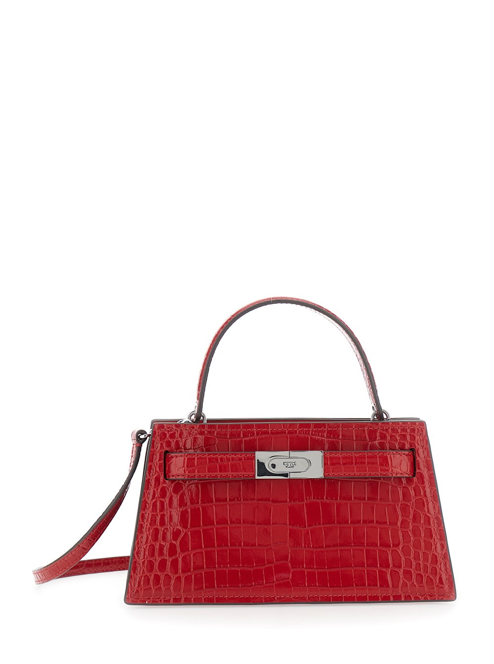 Tory burch 'petite lee radziwill' red crossbody bag with
