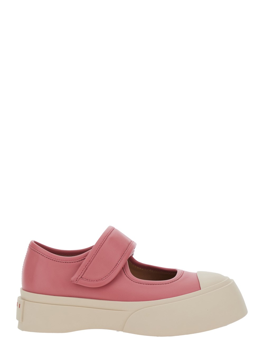【関税&送料込み】Marni 'Mary Jane' Pink Sandals With Touc Marni 'mary jane' pink sandals with touch-strap closure and