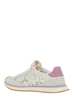 Dolce e gabbana White low top with lace details and dg patch