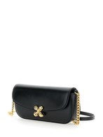 ショルダーバッグ・ポシェット ALEXANDER MCQUEEN BLACK LEATHER SKULL FLOWER CROSSBODY BAG The Skull Flower Bag | Designer Skull Handbags