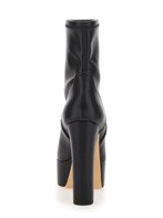 Casadei “patty” black ankle boots with high heel and