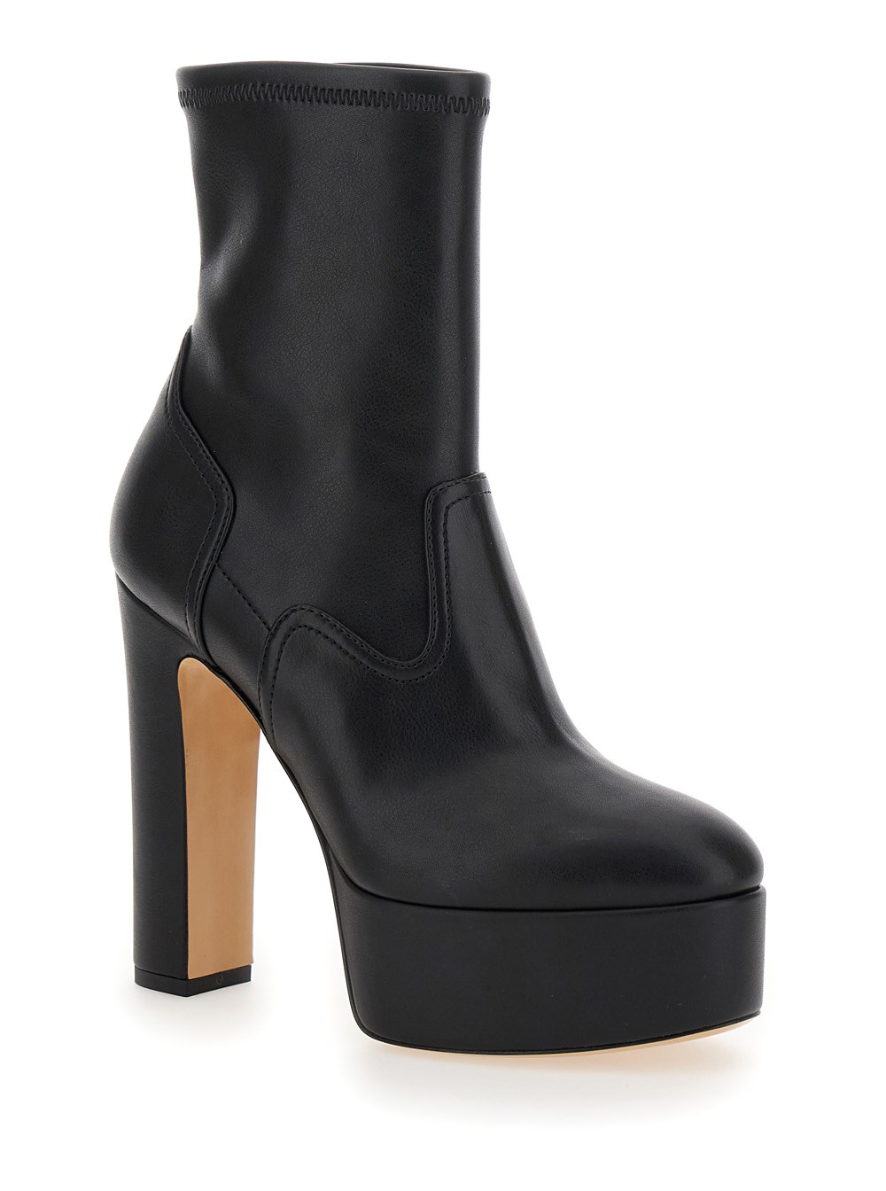 ショートブーツ・ブーティ CASADEI FW25 POLACCO LAB NERO (1R532A1301 LAABD9000) Casadei “patty” black ankle boots with high heel and