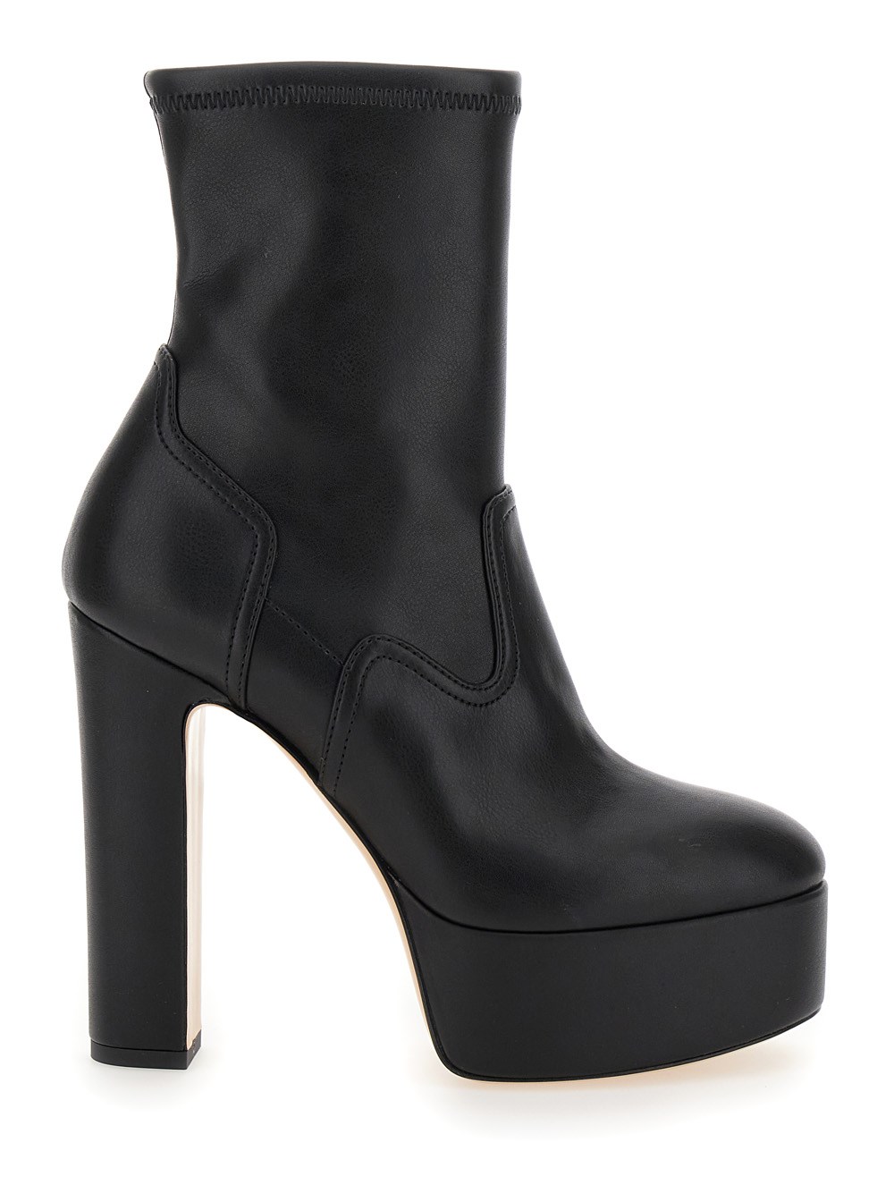 Casadei “patty” black ankle boots with high heel and