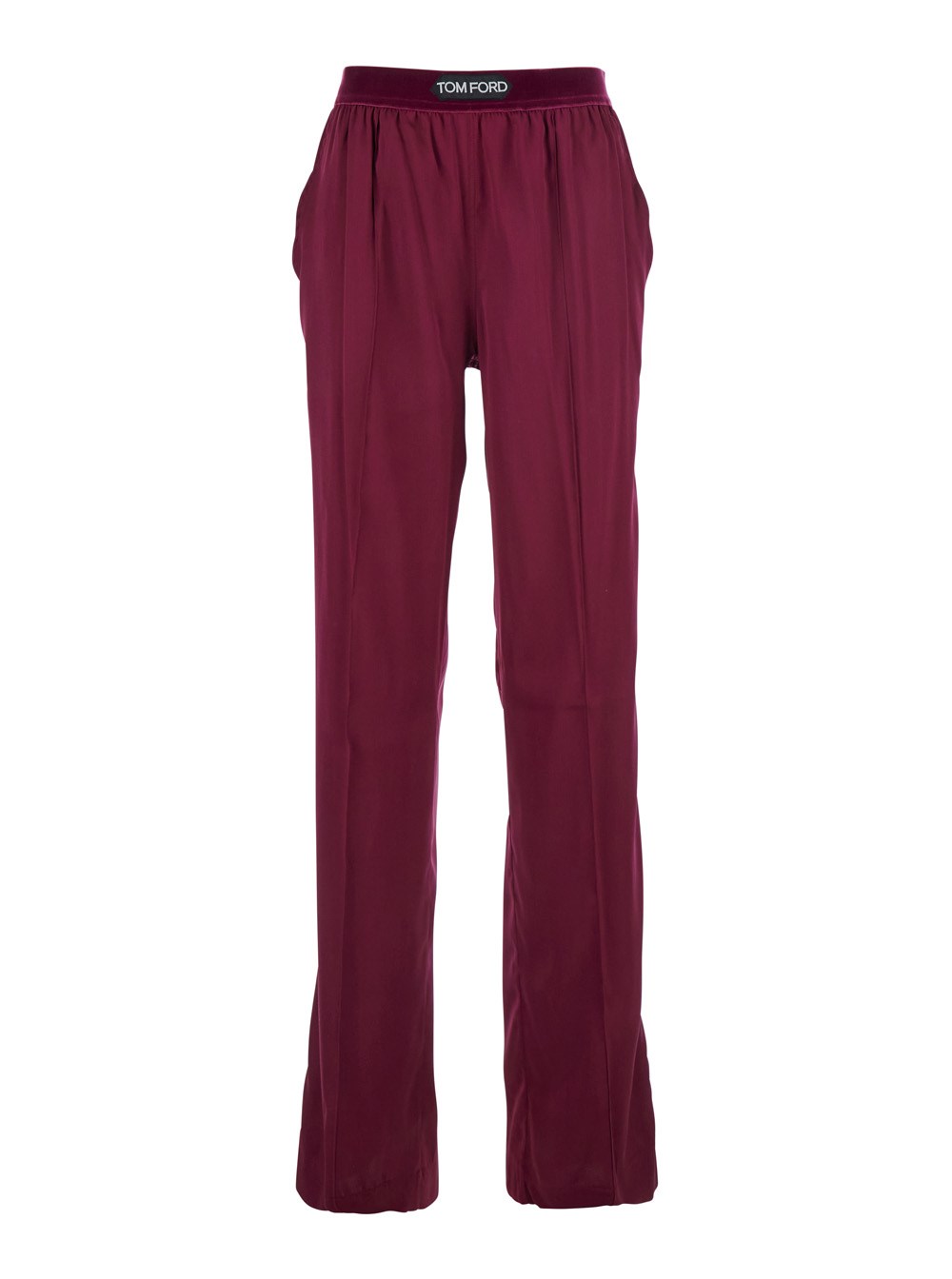 【関税&送料込み】Tom Ford Fuchsia Pants With Elastic Wais Tom ford Fuchsia pants with elastic waist with logo