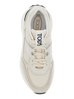 Tod's White low top sneakers with maix logo lettering on the