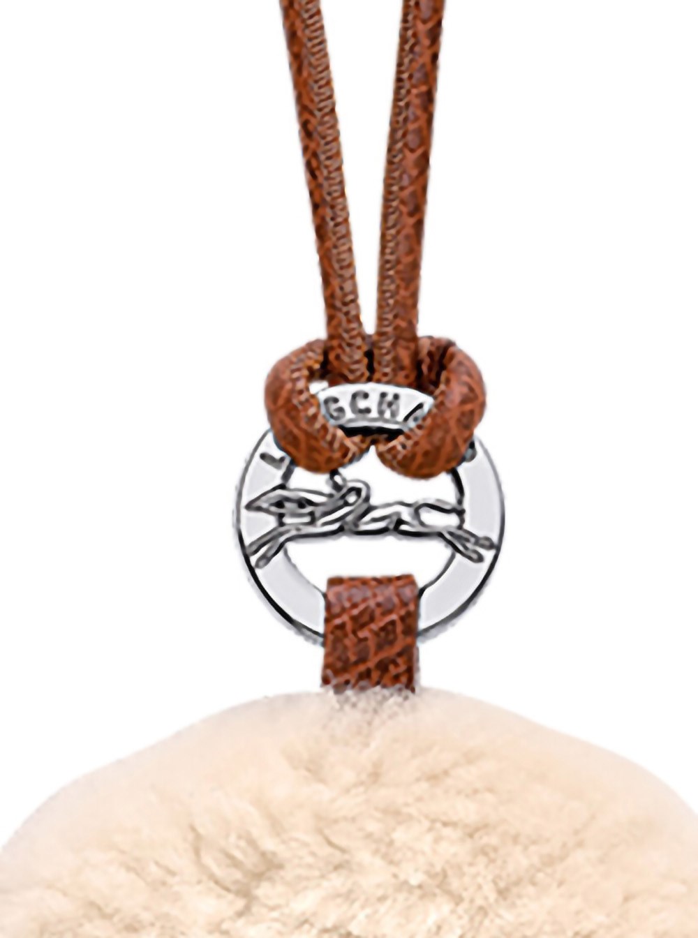 キーホルダー・キーリング Longchamp Le Pliage Shearling - Porte-cles (36105 HIF037) Le Pliage Xtra Key ring Cognac - Leather | Longchamp US