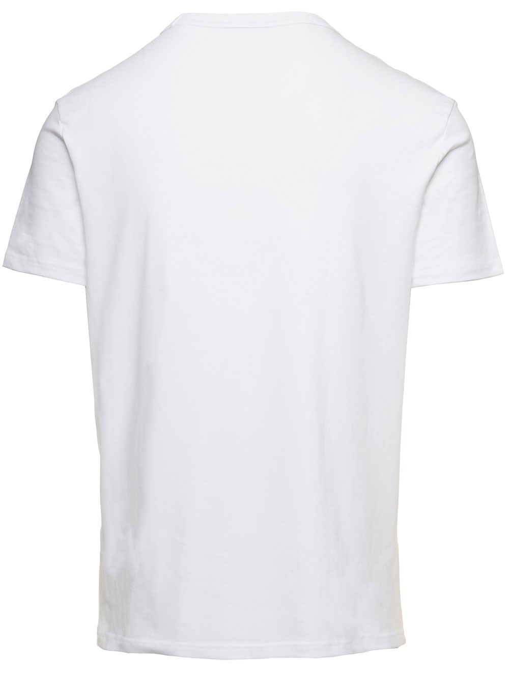 Tom ford White t-shirt with v neck in cotton stretch man
