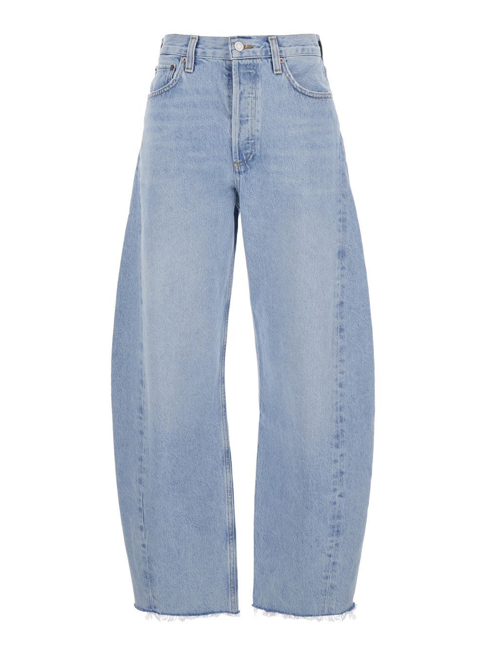 【送料&関税込】AGOLDE luna Light Blue Jeans With Logo Patch Agolde 'luna' light blue jeans with logo patch on the rear
