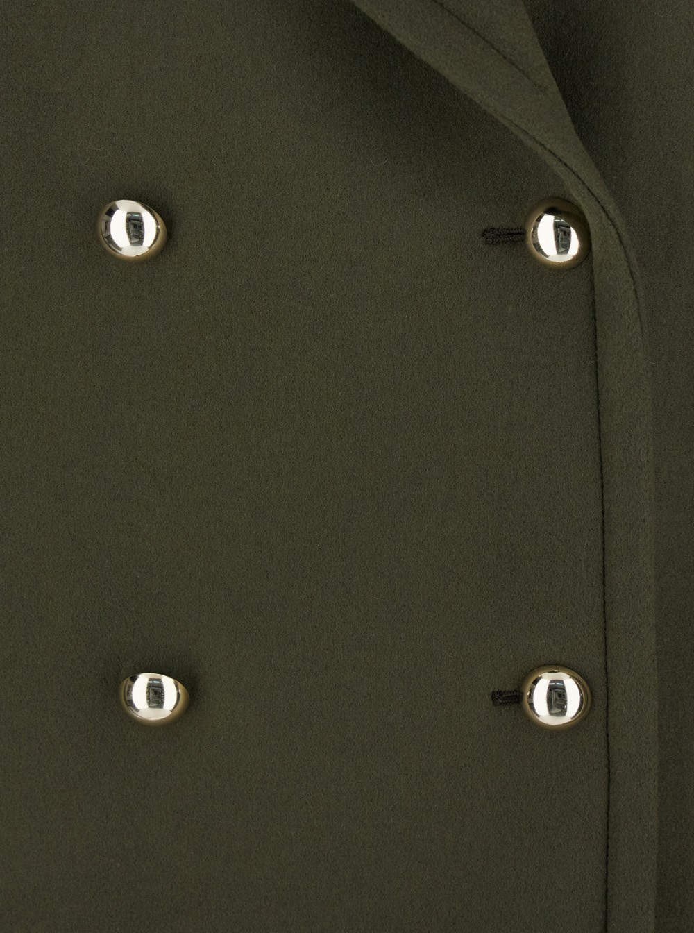 ブルゾン Semi Couture Double-Breasted Green Short Coat Semicouture Green double-breasted short coat with wide