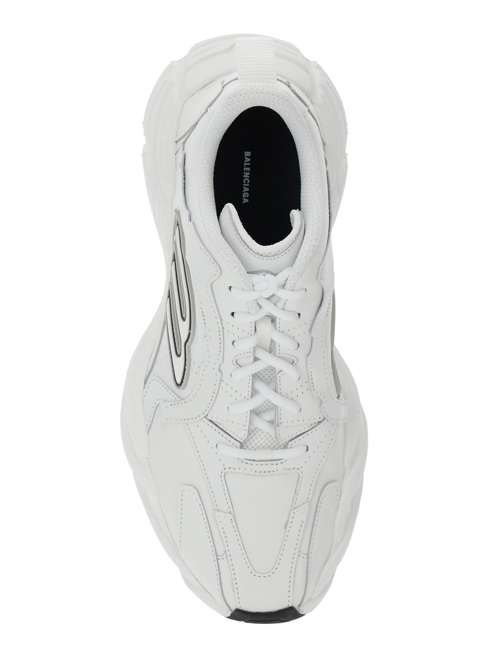 Balenciaga 'monday' white low top sneakers with logo detail