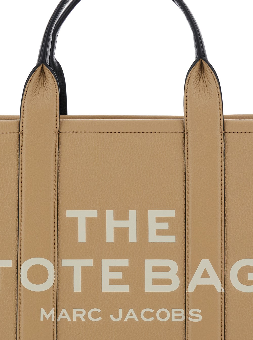 Marc jacobs 'the medium tote bag' beige handbag with logo in