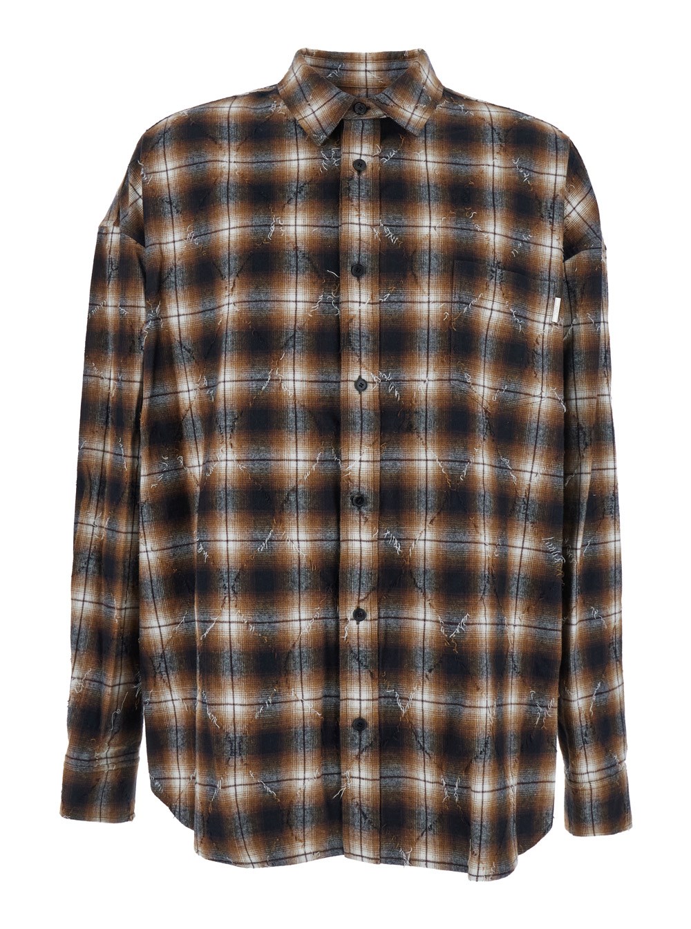 Tシャツ・カットソー JUUN.J Argyle Damaged Check Loose Fit Shirts Juun.j Argyle damaged check loose fit shirts available on