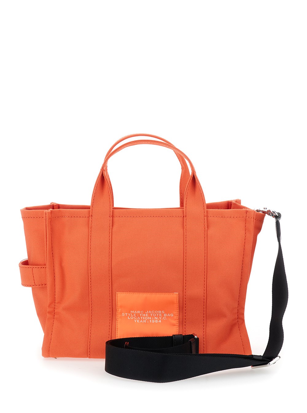 トートバッグ The Medium Tote - Marc Jacobs - Cotton - Orange Marc jacobs 'the medium tote' orange tote bag with