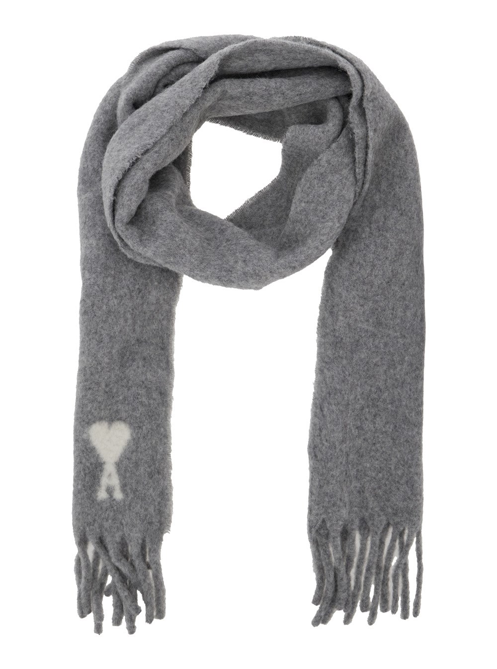 マフラー・ストール AMI PARIS OFF WHITE AMI DE COEUR SCARF BABY B4 Ami paris Off white ami de coeur scarf baby b4 available on