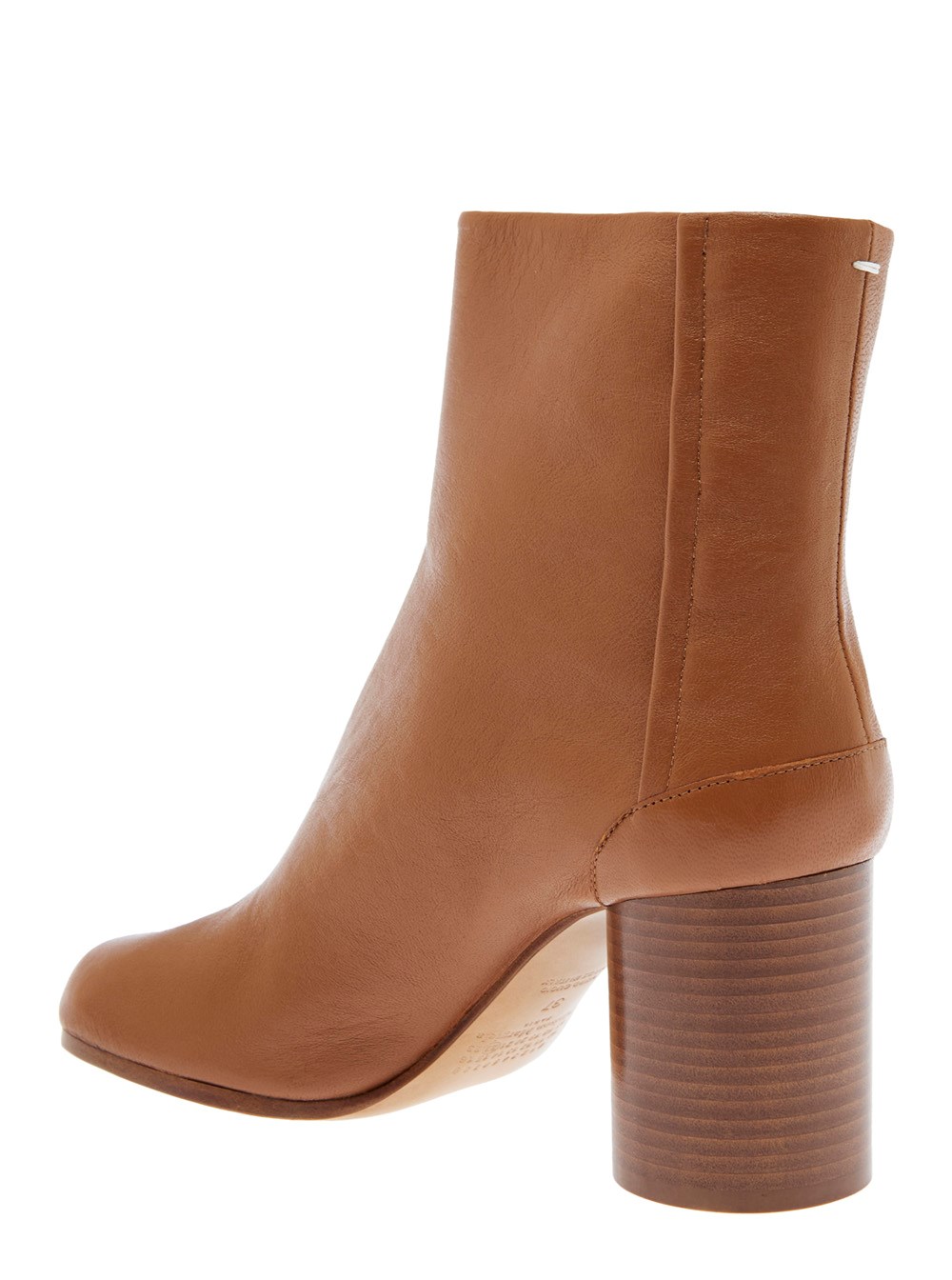 Maison Margiela 'Tabi' Brown High Heel Ankle Boots ヒール6cm 23908925_53927516_600.jpg