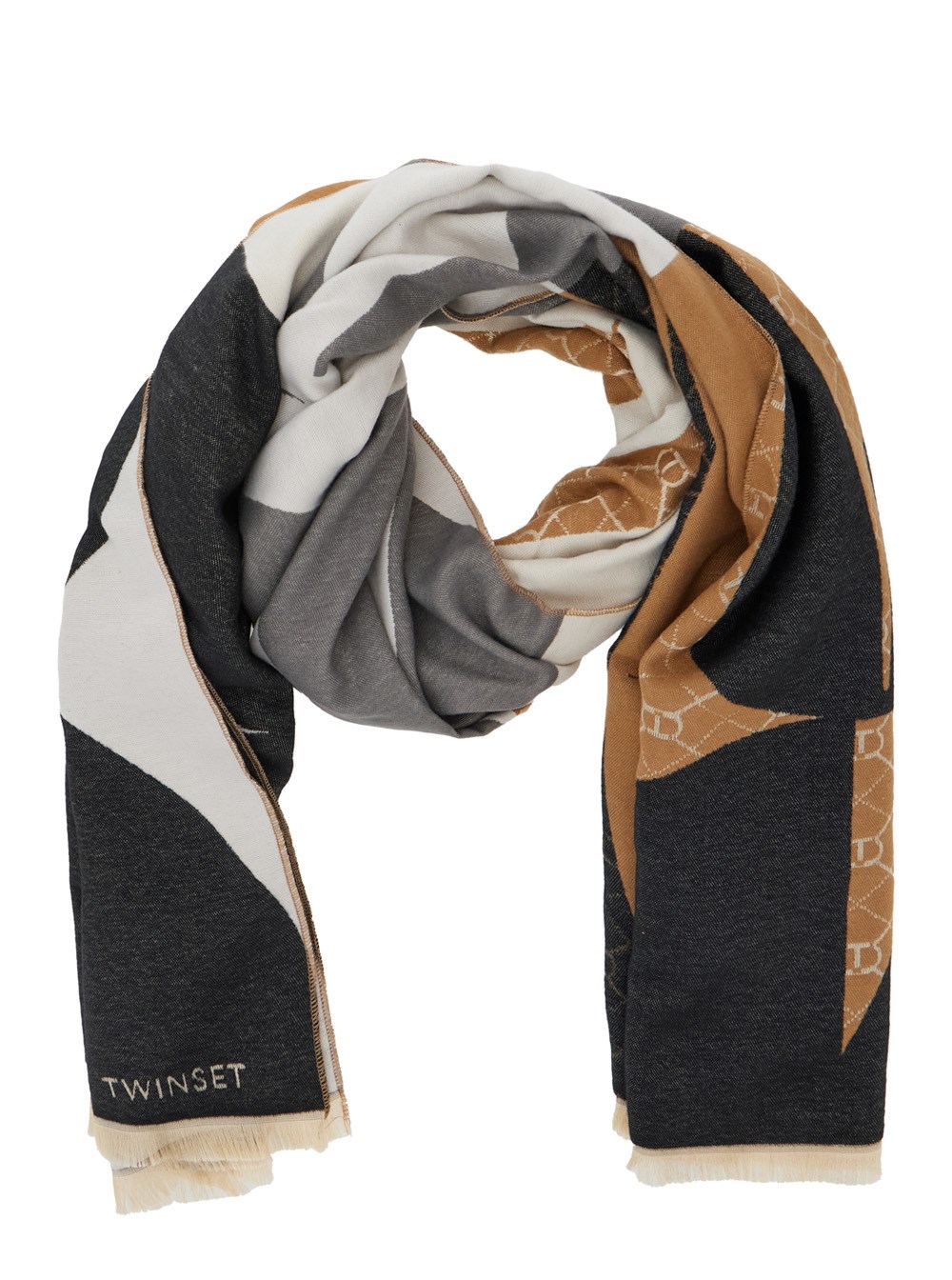 スカーフ TWINSET FW25 STOLA JACQ. OVAL (252TA4270 12649) Twinset Stola jacq. oval available on Gaudenzi Boutique - 168750