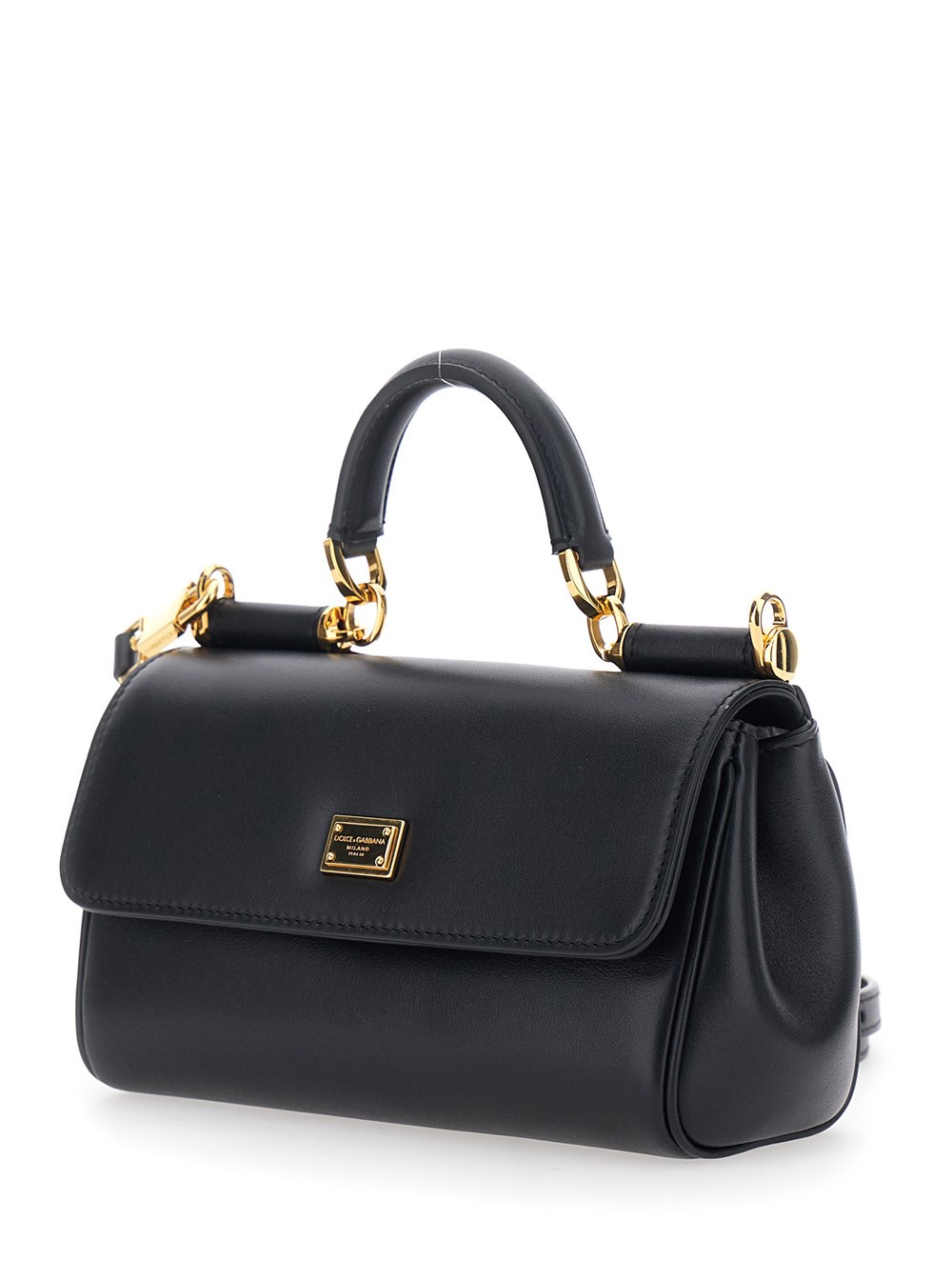 Dolce e gabbana Black crossbody bag 'my sicily' mini with