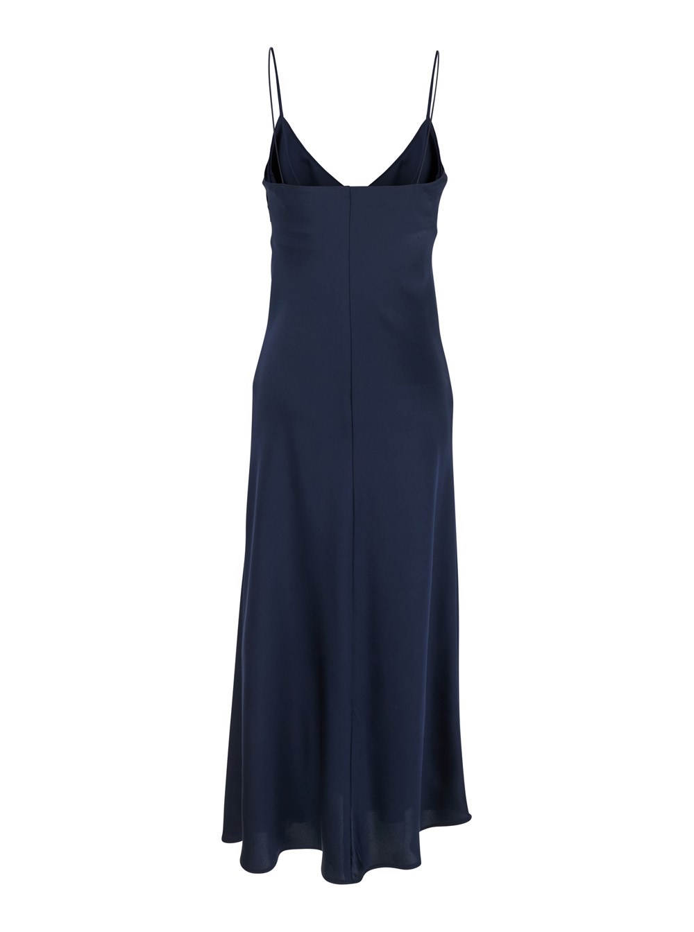 ワンピース PLAIN Blue Dress with Thin Straps in Fabric Woman Plain Blue dress with thin straps in fabric woman available