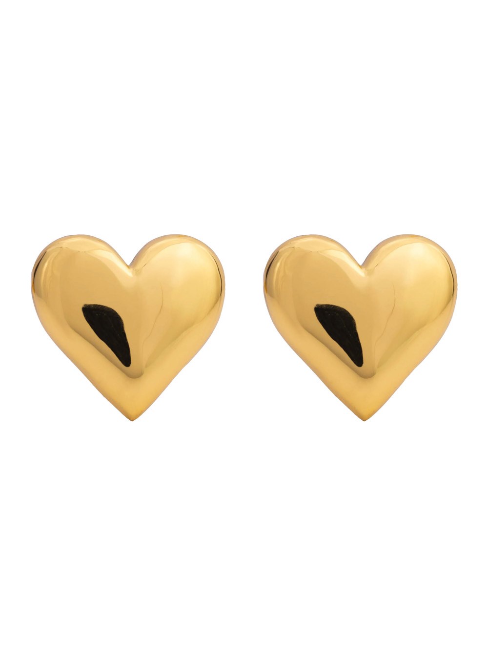 Federica tosi Gold-coloured earrings with heart design in