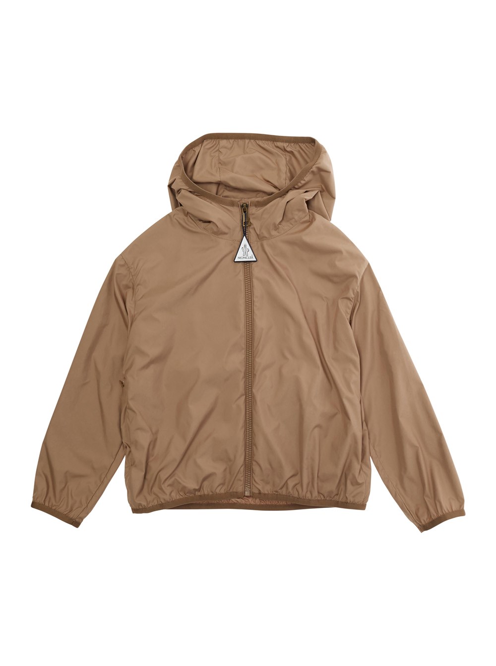 Moncler kids Fegeo jacket beige with front closure in tech fabric
