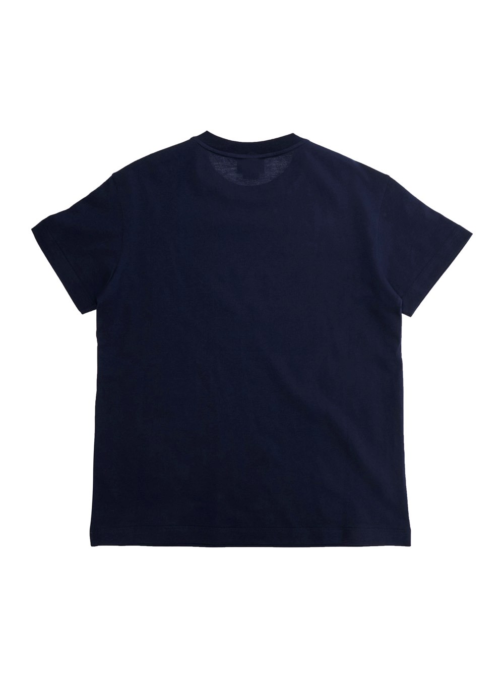Fendi kids Blue crew neck t-shirt with large logo on the front in